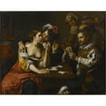 thumbnail image 2 of Wouter Pietersz. Crabeth II 18x15 Gold Ornate Wood Frame and Double Matted Museum Art Print Titled - Playing Cards (After 1626), 2 of 4