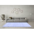 thumbnail image 3 of Ahgly Company Machine Washable Indoor Square Abstract Blue Modern Area Rugs, 3' Square, 3 of 4