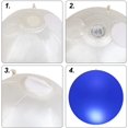 thumbnail image 4 of 2 luces LED flotantes para piscina de 20 cm, globo impermeable IP68, lámpara flotante, luz nocturna LED que cambia de color al aire libre con control remoto para decoración de fiestas, piscina, boda,, 4 of 5