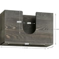 thumbnail image 2 of MyGift Vintage Gray Wood Wall Mounted Bathroom Paper Towel Holder, Disposable Hand Towel Dispenser Guest Restroom, 2 of 6