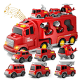 thumbnail image 1 of Vehículo De Juguete De Bomberos 7 En 1 Con Juego De Mapas Xtellar rojo, 1 of 4