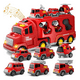thumbnail image 1 of Vehículo De Juguete De Bomberos 7 En 1 Con Juego De Mapas Xtellar rojo, 1 of 4