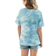 thumbnail image 4 of Frwgonr Girls Tees Soft Tie-Dye Tees Kids Tshirts Clothes Summer Tops T-Shirt Blue, Size 5-15 Years, 4 of 5