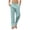 Mint Green-1, variant on Cotton Linen Pants for Mens Straight Leg Elastic Waist Lightweight Trousers Beach Relaxed Loungewear with Pockets