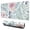 Purple Flowers With, variant on Red Flowers and Bud pad Mousewaterproof,rubber+multispandexnon Slip Gaming Mouse PadDesk Pad for Office Home Game 31.5x15.7inches