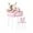 Pink, variant on JOYMOR Kids Vanity Table and Chair Set, Rabbit Style, Touch Screen 3-Color LED Lighted Mirror, Suitable for Ages 3+
