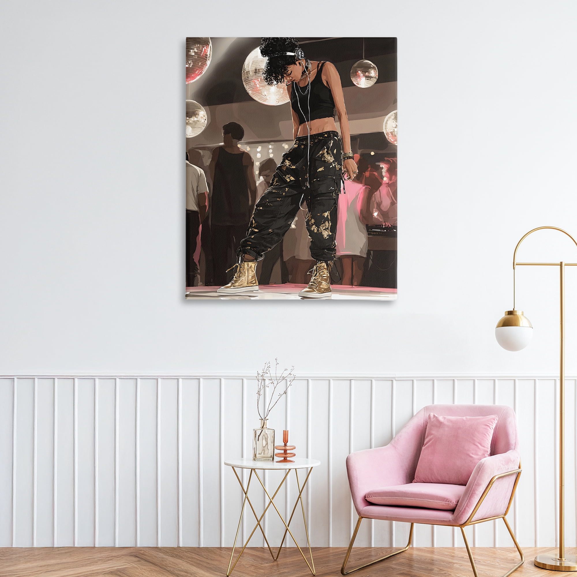 Stupell Industries Silent Disco Lone Dancer Canvas Wall Art, design by Franklyn Gregory