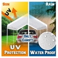 thumbnail image 5 of 10'x20' Carport Replacement Canopy Garage Top Tarp Shelter Cover, Canopy ONLY (w/Edge), 5 of 9
