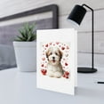 thumbnail image 5 of DistinctInk Greeting Card / Note Card - Valentine's Day Havanese Puppy - PACK of 1, 5 of 7