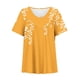 thumbnail image 5 of Blusas de Manga Corta para las Mujeres con Cuello en V Impreso Suéter Casual Top, Blusas para las Mujeres Casual, 5 of 5