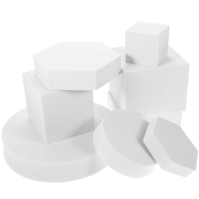 SHISUYAN 8pcs Cube Photo Props Cosmetics Photo Props Craft Geometric Jewelry Props