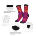 thumbnail image 3 of Fuzoiu Bright Textured Animal Print Kids Socks For Boys Girls,Grip Crew Socks with Non Slip,Lightweight Stretch Crew Socks,Toddlers Crew Boot Socks, 3 of 5