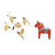 thumbnail image 5 of Arte De Pared De Pájaro De Madera Y Adorno De Caballo Dala Sueco, Escultura Decorativa Coleccionable Para Dormitorio, Oficina, Estantería, Armario De Entrada, Decoración Del Hogar, Regalo, 5 of 8