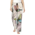 thumbnail image 1 of Balery Flying Butterflies-1 Pantalones de pijama para mujer, pijamas ultraligeros, pantalones de estar por casa-X-Large, 1 of 6