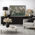 thumbnail image 3 of Framed Canvas Wall Art White Iris Floral Print for Living Room Decoration - 16"x24" WHITE, 3 of 8