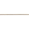 thumbnail image 3 of Real 14kt Rose Gold 1.5mm Diamond Cut Machine-made Rope Chain; 16 inch; Lobster Clasp; for Adults and Teens; for Women and Men, 3 of 5