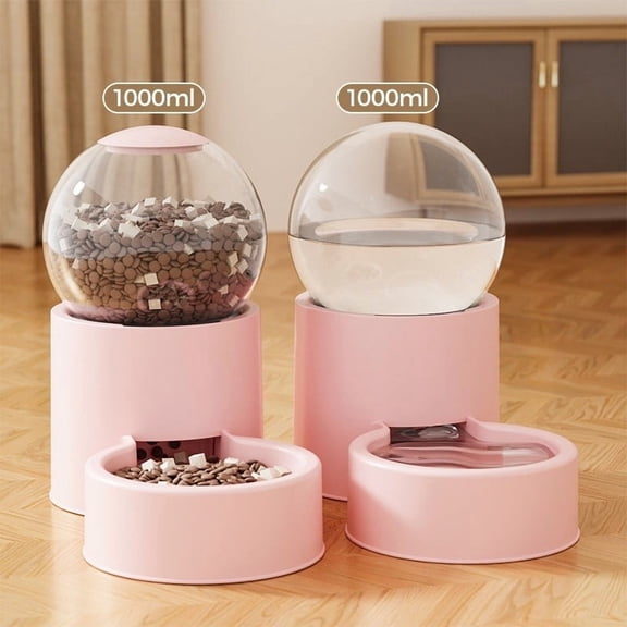 Food Storage Containers Automatic Pet Feeder – Gravity Water & Food Dispenser Set for Dogs