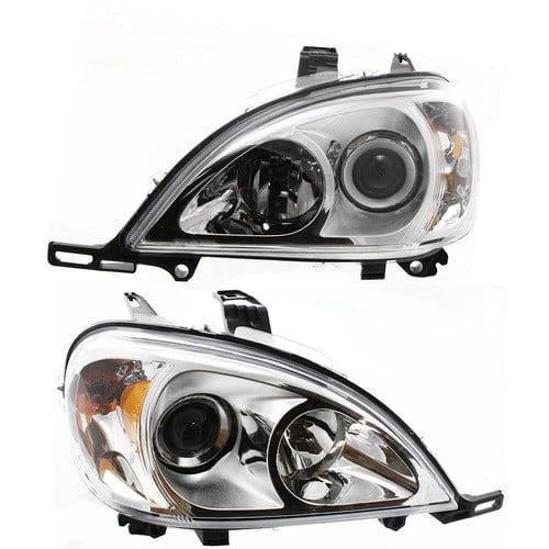 Halogen Headlight Set For 2003-2005 Mercedes Benz ML350 w/ Bulb(s) Pair