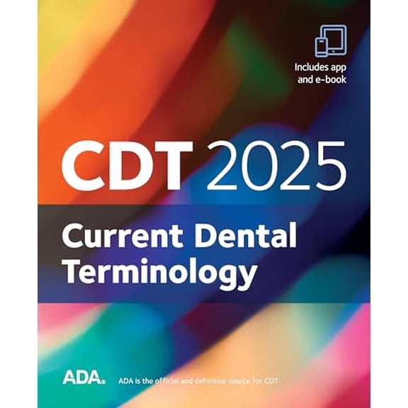 CDT 2025: Current Dental Terminology, 9781684472291, 1684472296, Paperback, Standard Edition edition