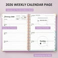 thumbnail image 2 of 2026 Planner(Jan-Dec.2026,6.3"x8.5"),Annual Weekly Monthly Planner with Calendar Tabs,Agenda Schedule Planner for Office,Home,Personal Supplies, 2 of 7