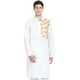 SKAVIJ Hommes Indien Coton Kurta Casual Longue Chemise Robe de Soirée Grande White – image 1 sur 6