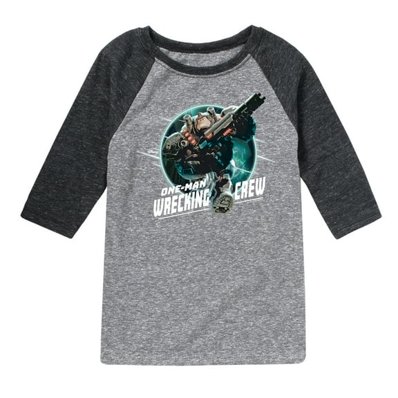 Disney Wreck It Ralph - One-Man Wrecking Crew - Toddler & Youth Raglan Graphic T-Shirt