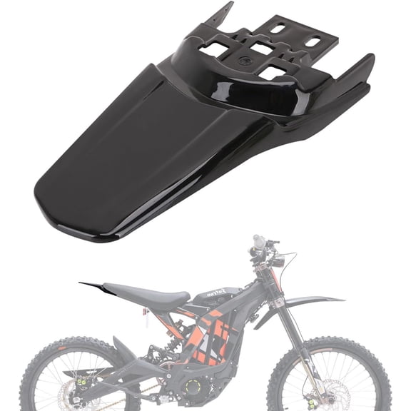 Sur Ron Rear Fender,Motorcycle Rear Fender Mudguard Plastic for Surron Sur Ron Light Bee X/S Segway X260 X160 Electric Dirt Bike EBike Black