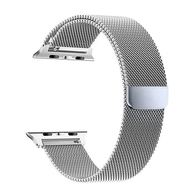 Correa de reloj Irfora Correa de reloj de acero inoxidable reemplazable Correa milanesa con hebilla magnética compatible con Apple Watch 2/3/4/5/6 / se 38 / 40mm Plata Irfora Correa de reloj