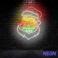 thumbnail image 3 of Handmadetneonsign Merry Christmas Everyone Neon Sign, Santa Christmas Led Sign, Santa Claus Wall Art, Xmas Holiday Decor 81496, 3 of 5