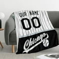 thumbnail image 5 of Chicago Blanket Throw Blanket Custom Any Name and Any Number Gifts for Men Women Baby, 5 of 6