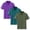 Purple, variant on HAOTAGS 3PC Boys Polo Sets,Short Sleeve Casual Sport School Uniform Set Purple Size 3T