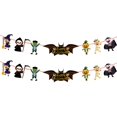 thumbnail image 1 of MIRACLE Hallowen Hanging Ornament Banner Kids Favors Cartoon Witch Bat Ghost Props, 1 of 4