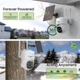 thumbnail image 3 of Camara de seguridad Manshur UB6 4G LTE solar exterior 2K 3MP PTZ 360 vision nocturna color, 3 of 5