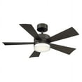 thumbnail image 2 of Wynd Indoor and Outdoor 5-Blade Smart Ceiling Fan 42in Matte White with 3000K LED Light Kit and Remote Control, 2 of 5