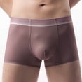 thumbnail image 3 of Men's Big & Tall Ice Silk Underwear Breathable Seamless Boxer Briefs Mid-Rise Comfortable Cool Underwear, 3 of 5