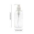 thumbnail image 3 of Multi-Purpose Liquid Dispenser Set - Thick Wall Empty Pump Bottles for Bathroom & Travel, Smooth Press 10oz Containers 3 Pack, Clear), 3 of 6
