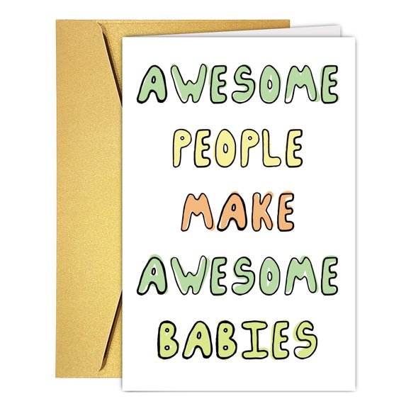 Tarjeta para baby shower UUEFKTN: divertida por la llegada de un nuevo bebé