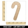 thumbnail image 2 of Candy Cane Christmas Wood Holiday Christmas Tree Ornament Unfinished DIY Pre-Drilled Craft, 2 of 7