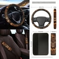 thumbnail image 3 of Renewold Deer Camo Hunting Forest 12 PCS Car Seat Cover Full Set, with Steering Wheel Seat Belt Cover Trash Can Armrest Pad Rear View Mirror Cover Coaster Keychain Air Vent Pouch, 3 of 7