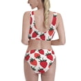 thumbnail image 5 of High Waisted Bikini Sets For Women, Cute Strawberries Print Swimsuits Tummy Control, Two Pieces Bathing Suit, 5 of 8