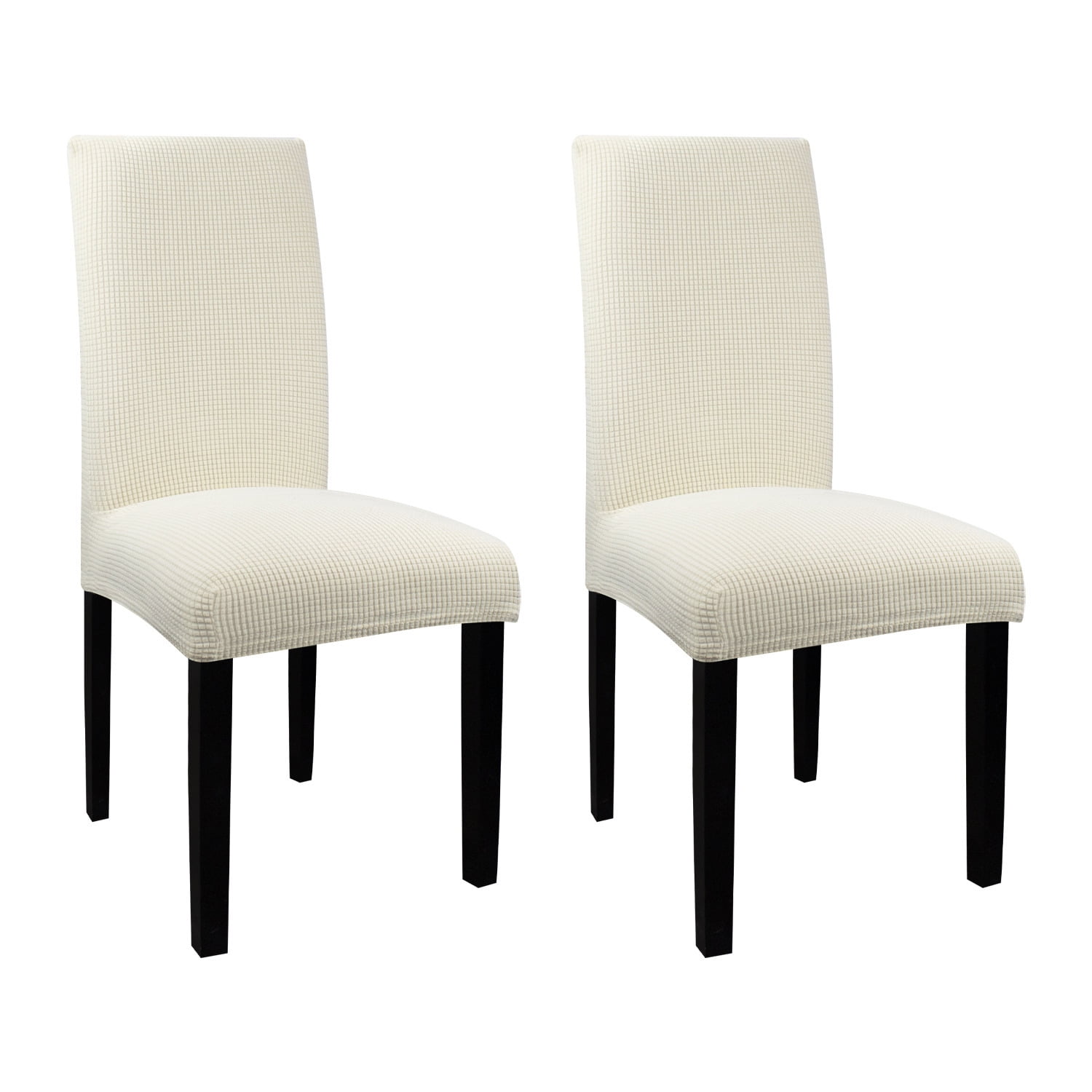 Blue Donuts Chair Covers for Dining Room Set of 2 Jacquard Spandex Fabric Dining Chair Covers