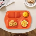 thumbnail image 4 of CNKOO Wheat Portion Control Dinner Plates  Unbreakable Adult Separate Plates  Compartment Square Kids Food Divider Plates Microwaveable  Great For Healthy Eating And Weight Loss, 4 of 5