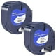 thumbnail image 2 of 2 Pack Plastic Label Tapes for Dymo LetraTag 91201 Black on White (12mm x 4m) for LT-100H, LT-100T, LT-2000, QX50, 2 of 5