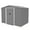 Gray, variant on 6X4 FT Outdoor Storage Shed, Metal Tool Shed & Outdoor Storage with Lockable Door and Vents Ideal for Bicycles, Tools, Lawnmowers, Backyards, Patios, Lawns