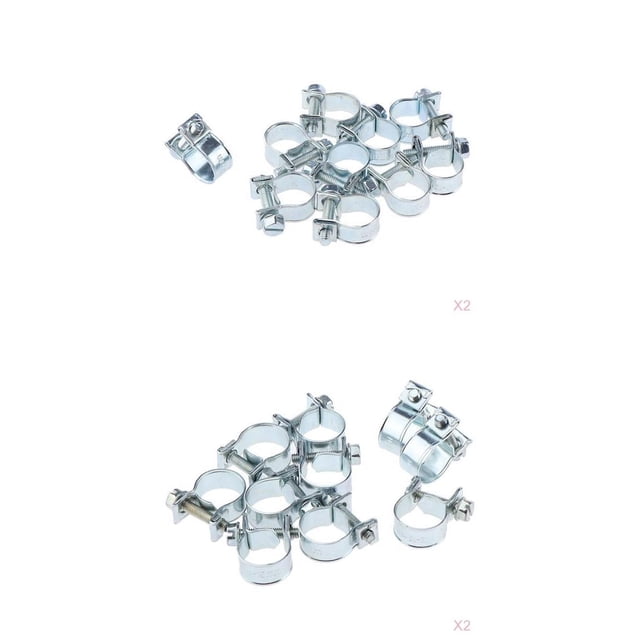 de Surtido de Clips de Mini de 20 Piezas Ø 11-13 Mm Y Mm Sunnimix Abrazadera de manguera 20pcs