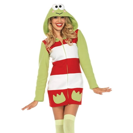 Keroppi Cozy Cozy Fleece Dress w/ hood
