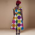 thumbnail image 5 of BintaRealWax African Clothing for Woman Strapless with Tail Pleated Blouse Top and Cover Knee Skirt Suits Print Lady Party Dress Medium WY5656, 5 of 5