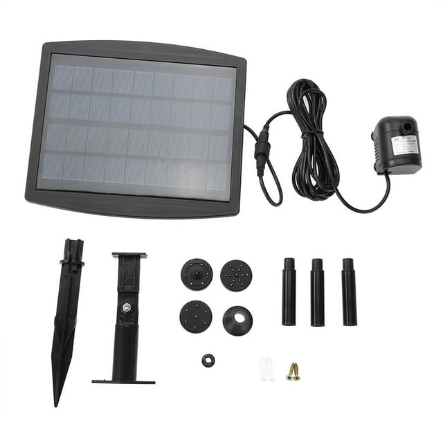 Bomba de agua solar de 2,5 W para piscina, estanque, jardín, plantas y acuario.