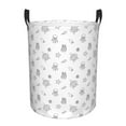 thumbnail image 2 of Uemuo Hand Drawn Turtle Pattern Circular Laundry Hamper Basket with handles,Collapsible laundry basket,Large capacity laundry hamper,Laundry Organizer-, 2 of 8