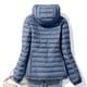 thumbnail image 4 of Parkas de manga larga para mujer, chaqueta de plumón con capucha, estilo coreano, corta, talla extra grande, chaqueta cálida de plumón blanca, abrigo para mujer, 4 of 8